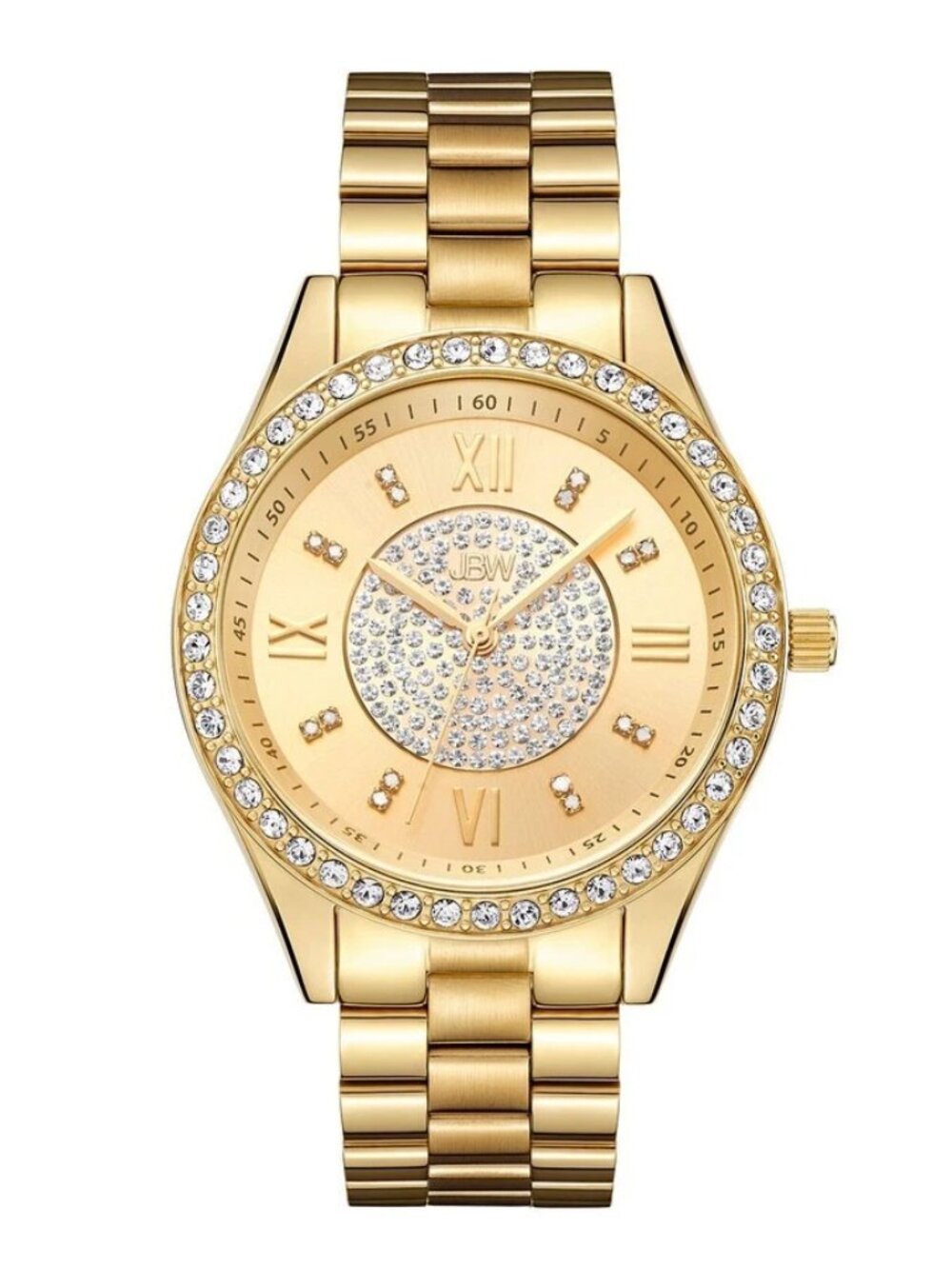 JBW Mondrian 34 Women's 18K Gold-Plated Diamond Watch J6388A